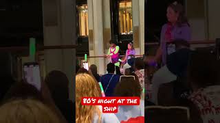 80’s night at Carnival Radiance!  #80s #danceparty #party #80sparty