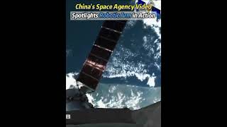 #China's #space  agency video spotlights robotic arm in action#technology  #wentian #roboticarm