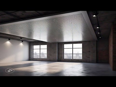 The Geometry of Sound: Parametric Metal Curtain Panel Ceiling Design #rahidrisenshine #bim #revit