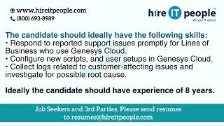 Infrastructure Testing Jobs | Data Center Migration Jobs | Evansville, IN | Job ID: 37633 |