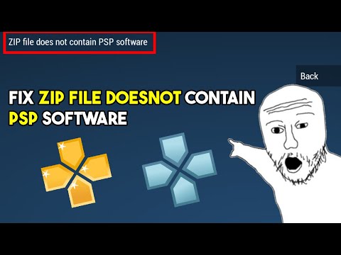How to fix zip file does not contain psp software error in ppsspp emulator