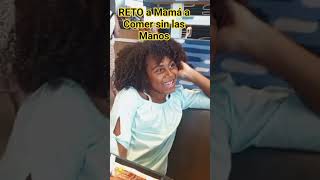 RETO a mamá a comer sin las Manos en el Mcdonalds de Gijón España #mcdonalds #hamburg #reto #shorts
