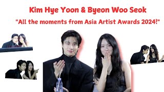 AAA 2024 Byeon Woo Seok & Kim Hye Yoon FULL 김혜윤 변우석 Asia Artist Awards 2024