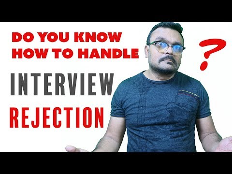 How to handle job interview rejection | Secret to handling rejection