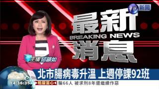 北市腸病毒升溫 上週停課92班