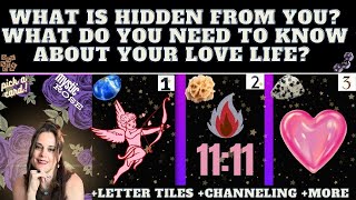 WHAT DO YOU NEED TO KNOW ABOUT YOUR LOVE LIFE? tarot pick a card