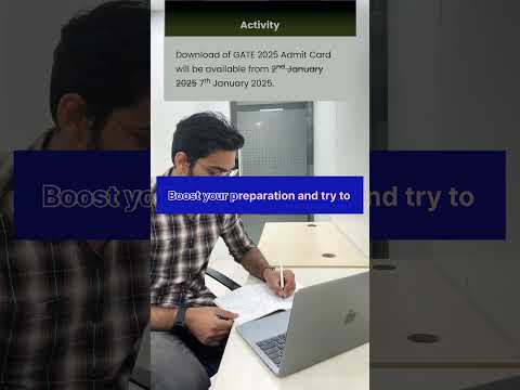 GATE 2025 Admit card | Official Date | #gate #gate2025 #gateexam #psu #trending #viralshorts