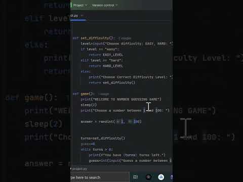 Review of Number Guessing Game using python language #coding #python #pythonanddjangofullstackweb