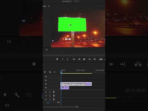 Bill board tutorial premiere pro |How to Remove green screen in Premiere Pro| #PremiereProTutorials