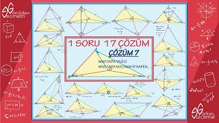GEOMETRİ | OLİMPİYAT | 1 SORU 17 ÇÖZÜM | ÇÖZÜM 07 |  @mustafayagc5556  HOCAMA İTHAFEN...