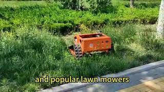 Wireless tracked lawnmower made in China manufacturer factory