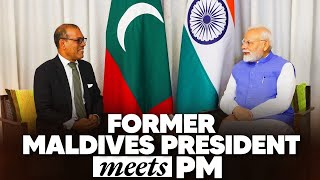 LIVE: Former President of Maldives, Mohamed Nasheed meets PM Modi