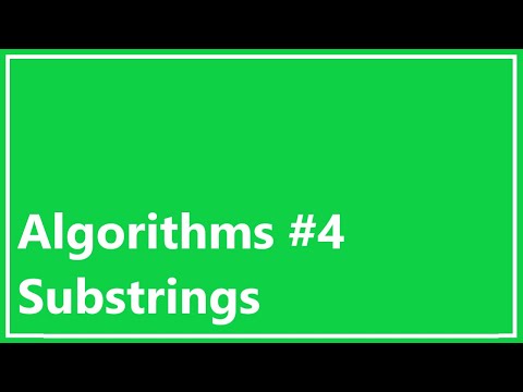 Algorithms #4: Substrings (Java Solution)