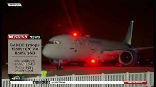 First group of SANDF troops from the DRC touches down in South Africa
