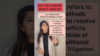 what ADR means ?