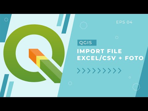 IMPORT DATA EXCEL/CSV + MENAMPILKAN FOTO DALAM 1 KALI KLIK | QGIS #4