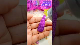 GLITTER HAIR CLIP.WASTE SLIDE TRANSFORMATION #diy #happiness #asmr