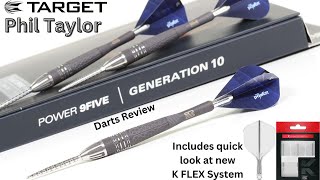 Target PHIL TAYLOR POWER 9FIVE GEN 10 Darts Review With Quick Look At Target K Flex