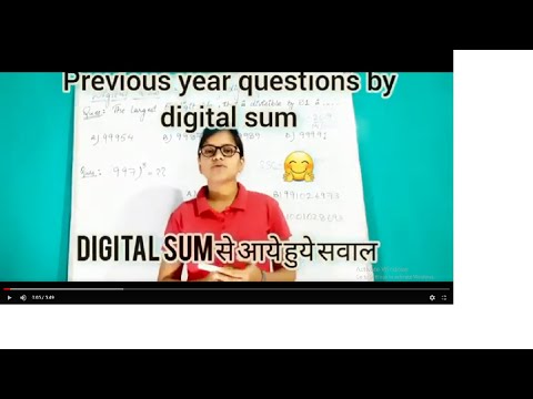Previous year questions of SSC by DIGITAL SUM concept in seconds #VEDICMATHS #Trick #SSC #MATHS