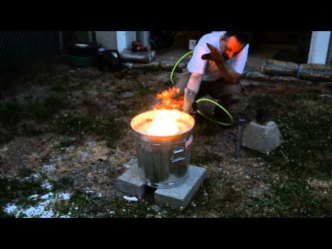 Forge test with wood and air