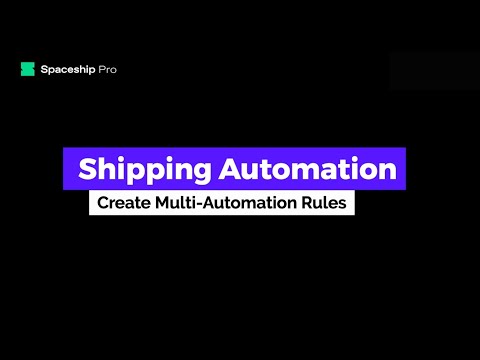 Spaceship Pro Step By Step: Shipping Automation How to Automate Shipment Creation by Declared Value?