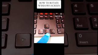 How To Rotate ⬅️➡️⬇️⬆️ Windows Screen #computer #windows #keyboardtricks