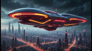Neon Hover Bikes: Electric Scooters and Motorcycles Over Futuristic Cities