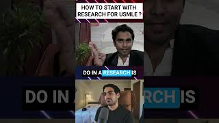 How To Start With Research For USMLE #shorts #usmle #research