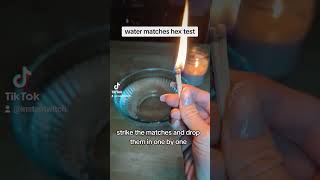 how to check if you've been hexed - witch water matches hex test #shorts #witchtok