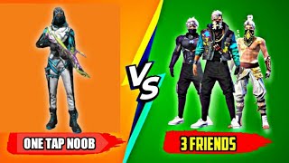 1 vs 3 | One tap match | Custom room match | Free Fire | 24k goldn mood