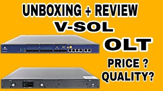 Unboxing + review Network OLT - optical line terminal