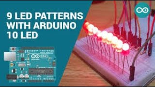 Arduino sequential LED project  led chaser with 7 effects