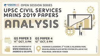 Open Session Series | UPSC Civil Services Mains 2019 Papers Analysis | Paper 3