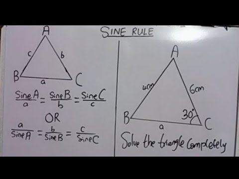 TRIGONOMETRY: SINE RULE