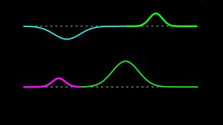 Fixed end wave reflection, free end reflection + reflections at an interface between media #shorts