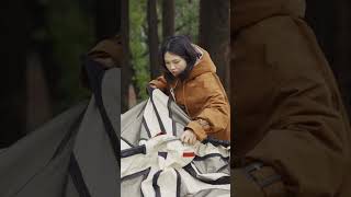 独自搭帐篷露营遇暴雨冰雹｜ASMR #camping