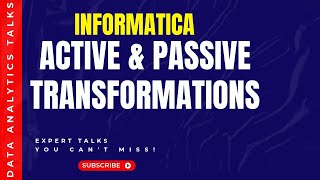 Active vs Passive Transformations | Informatica Power Center