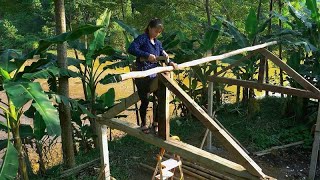 独力建造一座牛棚，山里妹的彪悍程度，可真让人自叹弗如！