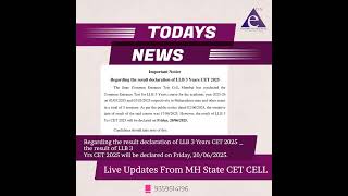 LLB 3 Years 2025 Result Date Declaration Update