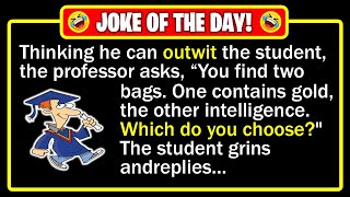 🤣 BEST JOKE OF THE DAY! - A professor was tired of a student always outwitting him... | Dad Jokes