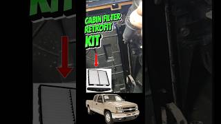 Install of cabin filter retrofit kit for Chevrolet