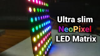 World's Slimmest NeoPixel LED matrix | PCBway