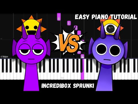 Normal Vs Horror Sprunki Sounds - Phase 1 Vs Phase 2 (Easy Piano Tutorial)