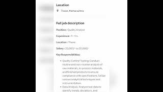 Quality Analyst #fresher #getemployed #experienced #qualityanalystjobs #qajobs #youtubeshorts