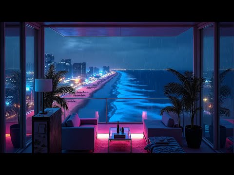 Late Night Lofi 💜 Smooth Lofi Hip Hop Beats for Focus & Calm ☔ Lofi Rain Playlist