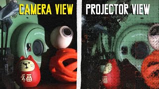 Measuring how light travels to a camera using structured illumination