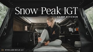 Truck Camper Kitchen Setup with the Super Pacific X1 and Snow Peak IGT
