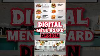 Design Digital menu board signage & Restaurant food menu design #restaurantmenu