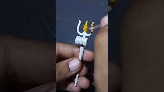 miniature trishul making |clay trishul tutorial #clayart #lordshiva #miniatures