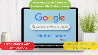 Google certification course free | Google Digital Garage | skillshop 2024 | How to enroll
